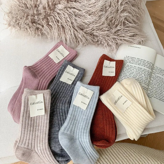 Winter Cashmere Wool Socks for Women